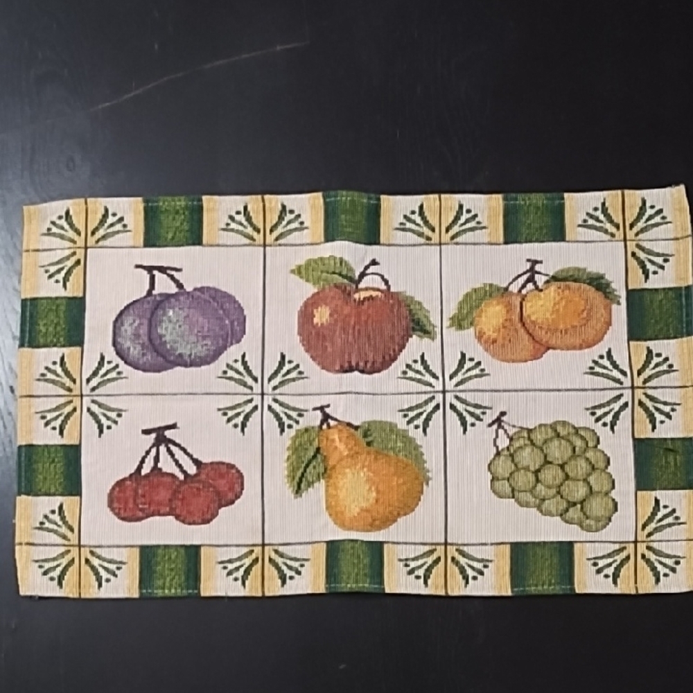 Fruit Pattern Tapestry Placemat
